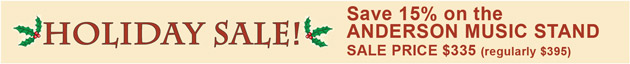 Anderson Music Stand Holiday Sale